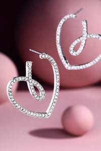 Twisted Heart Earrings