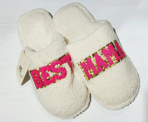 Best Mama Chenille Slippers